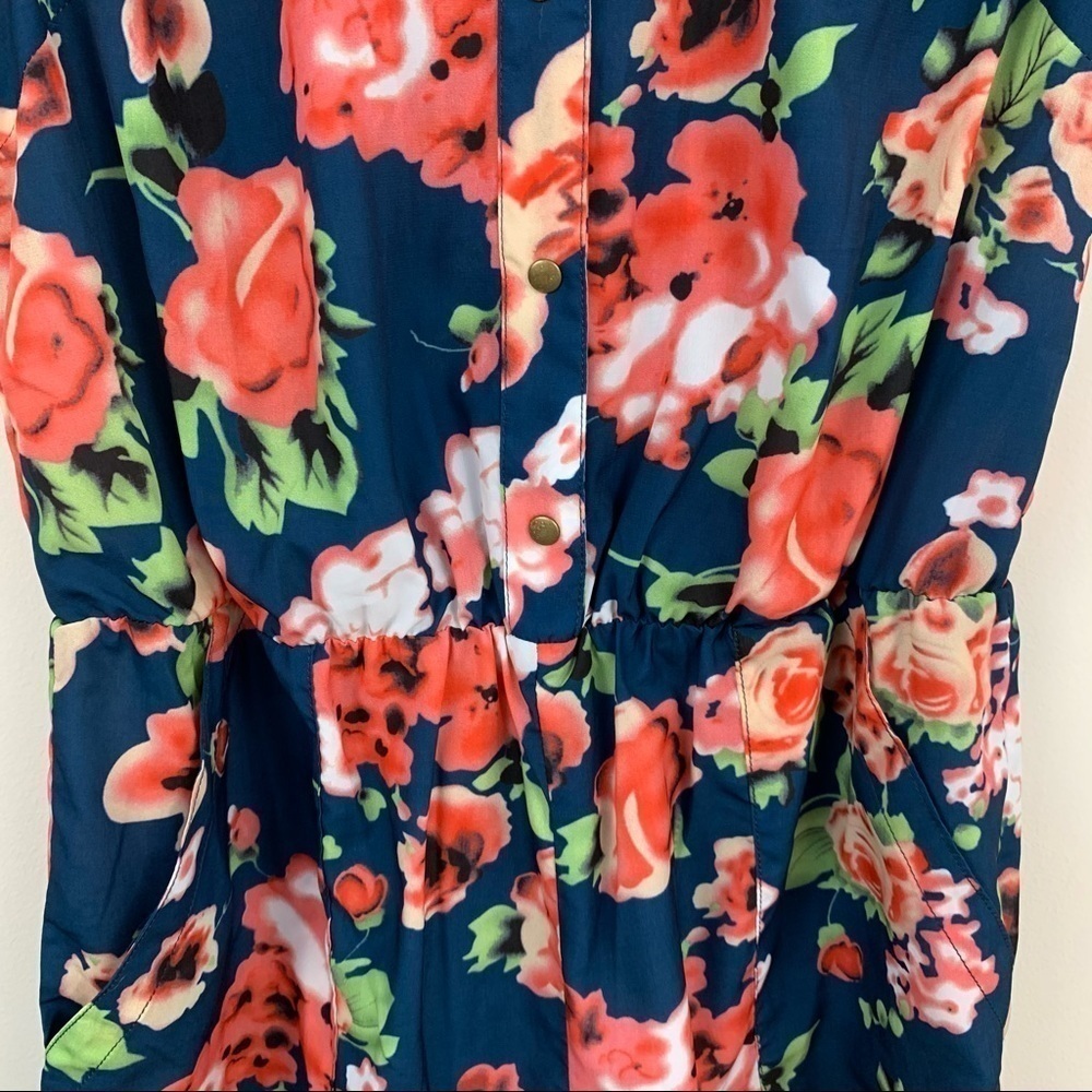 SHADES O F GREY BY MICAH COHEN Romper Womens Extra Small Blue Feminine Romantic - Picture 8 of 9